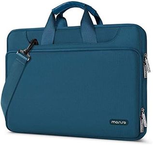 MOSISO 360 Protezione Laptop Spalla Borsa Compatibile con MacBook Air/Pro,13-13,3 pollici Notebook,Compatibile con MacBook Pro 14 A2779 M2 A2442 M1,Matching Colore Sleeve con Cintura,Verde Hunter