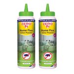 Zero In Home Flea Killer Powder 450g - Fast Acting & Long-Lasting Flea Control for Homes & Pets - Safe for Furniture, Carpets, and Bedding - 2-Pack