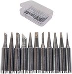 Baitaihem 11pcs Solder Soldering Iron Tip for Hakko Station 900M 933 907 936 with Anti-oxidation Storage Bag and Box