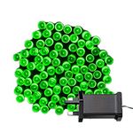 Tuokay Super Bright Plug in Fairy Lights with Memory Function, 12m 100 LED Christmas Lights, Halloween Decorative Indoor String Lights for Xmas Tree Patio Lawn Yard Fence Wedding Ornament (Green)