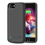 [Upgraded] RUNSY Battery Case for iPhone SE 2020/8 / 7 / 6S / 6, 5500mAh Rechargeable Extended Battery Charging/Charger Case, Adds 2X Extra Juice, Support Wire Headphones (4.7 inch)