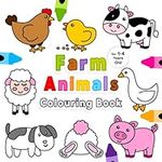 Farm Animals Colouring Book: For 1-