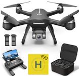 Holy Stone HS700E GPS Drone for Adults with Cameras 4K UHD, EIS Anti Shake 130°FOV Camera Drone, Quadcopter with 5GHz FPV Transmission, Brushless Motor, Easy Auto Return Home, Follow Me, 2 Batteries and Carrying Case Included