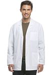 Dickies Everyday Scrubs Men's Lab Coat, White, Small