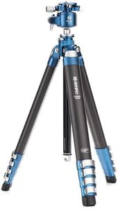 Benro CyanBird Carbon Fiber Tripod Kit – 2-Series Lightweight 5-Section Tripod with G36PT Head, Flip Locks, and Carry Case for DSLR, Mirrorless & Professional Cameras (TCBC25G36PT)