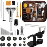 EVENTRONIC 【Combination Version】 Watch Repair Tool Kit + Watch Press Set, Professional Spring Bar Tool Set,Watch Band Link Pin Tool Set with Carrying Case, Watch Battery Replacement Tool Kits