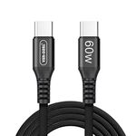 For Google Pixel 9 Pro XL/9 Pro/9/8A/8/8 Pro/7A/7/7 Pro/6A Charger Cable USB C to USB C Cable, 60W (1.5 M) USB C Charger PD Fast Type C Cable for Google Pixel 8A 8 8 Pro 6 6 Pro 5 4 3 2 XL (BLACK)