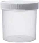 Consolidated Plastics 42414 Wide-Mouth Jar with Cap, 6 oz, Natural, 50 Piece