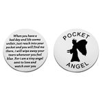 MAOFAED Guardian Angel Gift Guardian Angel Pocket Token Inspirational Quote Gift for Her Him (have a bad day CA)