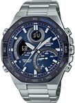 Casio Men's Analogue-Digital Quartz Watch with Stainless Steel Strap ECB-950DB-2AEF