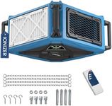 ALORAIR 270° Intake (780/1080 CFM) Hanging Air Filtration System Woodworking Built-In Ionizer with Remote Control & Strong Vortex Fan, Shop Dust Collector for Home, Garage, Work Shop, Purecare 1080IG