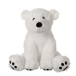 Apricot Lamb Toys Plush White Polar Bear Stuffed Animal Soft Cuddly Perfect for Child (White Polar Bear) 8 Inches