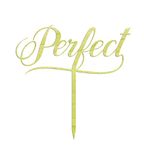 Darling Souvenir Perfect Wedding Wood Engraved Cake Topper Rustic Cake Topper Cake Decoration 6-7 Inches Wide