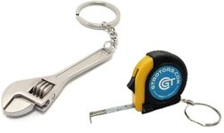 GT//Rotors Silver Wrench Keychain Automotive Part Car Gift Key Chain Ring