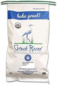 Great River Organic Milling, Specialty Flour, Corn Meal, Stone Ground, Organic, Non-GMO, 25-Pounds (Pack of 1)