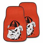 FANMATS NCAA University of Georgia Bulldogs Nylon Face Carpet Car Mat