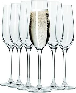 RAHAS Champagne Flute Wine Glass Set of 6 Pcs - 170 ml