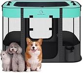 Foldable Pet Playpen,Cat Dog Playpen,Portable Dog Cage soft Portable Exercise Kennel Tent,Puppy Pen Indoors/Outdoors Pet Tent Fence (M(80 * 60 * 55cm))