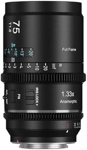 SIRUI Astra 75mm 1.33X Full Frame Auto Focus Anamorphic Cine Lens for L Mount Cameras, Lumix DC Series, FP/FPL, Leica SL Series (Neutral Flare)