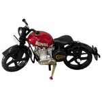 APAV Die Cast Metal Bullet Bike Motorcycle Scale Model Prototype Miniature Showpiece Toy with Side Stand for Birthday Gift I Kids I Adult(Red)