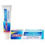 Secure Denture Adhesive Waterproof Zinc Free 1.4 Oz. Formerly Secure Denture Bonding Cream 12 Hour Holding Power Size: 1.4 OZ