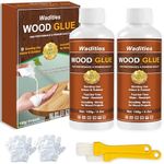 Wadities Wood Glue, 300g (10.6oz) Wood Repair Glue for Furniture Heavy Duty, Strong Bond Waterproof Professional Furniture Repair Glue Dries Clear for Woodworking, Furniture, Crafts