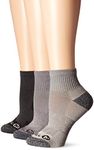 Merrell Unisex Wool Everyday Half Cushion Socks 3 Pair Pack - Arch Support Band and Insulated Moisture Wicking, Charcoal Heather, Small-Medium