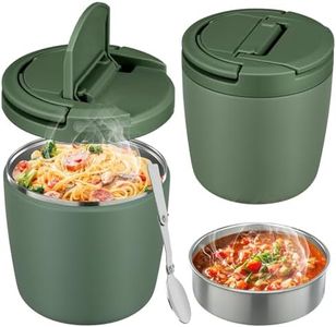 wiwens 40oz Insulated Lunch Containers for Adults Soup Thermo for Hot Food Jar Wide Mouth Leak Proof Vacuum Stainless Steel Thermal Bento Box with Buckle Lid and Spoon