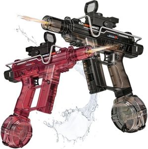 Electric Water Gun for Adults Kids,Realistic SMG,Rechargeable,Automatic Squirt Watergun,Pool Party Outdoor Toy,Summer Battle Game,Long Range,2026 Super Powerful LED Blaster Electric Water Guns(2 Pack)
