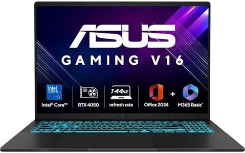 ASUS Gaming V16 (2025) 14th Gen,Intel Core 5 210H Gaming Laptop (RTX 4050-6GB/16GB RAM/512GB SSD/Windows 11 Home/16/144Hz/M365*/Office Home 2024,Matte Black,1.95 Kg),V3607VU-RP550WS