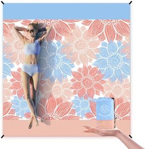 HIHOHO Beach Blanket Waterproof Sandproof Extra Large Beach Mat 79" X 83"/120"x108"for 1-8 Adults Quick Drying Durable Outdoor Picnic Mat for Beach Travel Camping Hiking