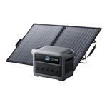 Anker SOLIX C1000 Gen 2 Portable Power Station with 100W Solar Panel, 2,000W (Peak 3,000W) Solar Generator, Full Charge in 49 Min, 1,024Wh LiFePO4 Battery for Home Backup, Power Outages, and Camping