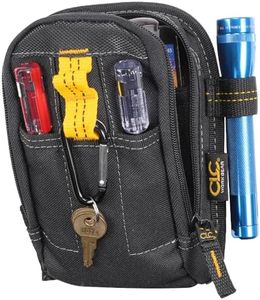 Custom Leathercraft 1504 Multi-Purpose Carry-All Tool Pouch, 9-Pocket
