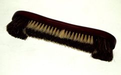 12" Genuine HORSEHAIR BRISTLES, MAHOGANY WOODEN HANDLE Snooker or Pool Table BRUSH