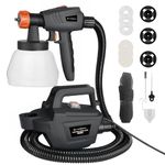 Tilswall Fence Paint Sprayer Pro 800W, Electric HVLP Paint Spray Gun with 3 Nozzle Sizes, 3 Spray Patterns, and 1300ML Detachable Container for Fences, Sheds, Decking, Garden Furniture