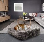 BESSIE AND BARNIE Koala Extra Plush Faux Fur Luxury Sicilian Rectangle Pet/Dog Bed (Multiple Sizes)