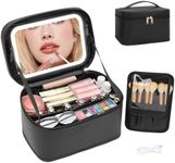 OCHEAL Makeup Bag With LED Mirror, 