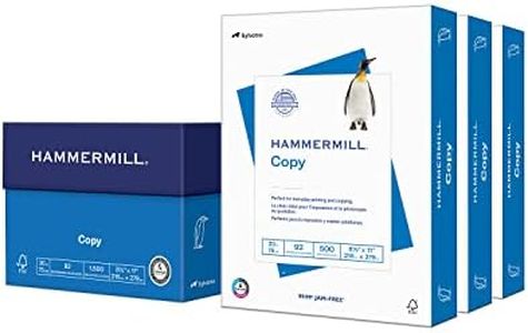 Hammermill Printer Paper, 20 Lb Copy Paper, 8.5 x 11 - 3 Ream (1,500 Sheets) - 92 Bright, Made in the USA, 500 Count (pack of 3)