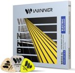 W WINNER Electric Guitar Strings – 09-42 Alloy Steel Nano Coated, Bright Tone, Tight Bass, Anti-Corrosion, 6-String Set (WR550-SL)
