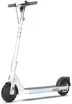 OKAI Neon Electric Scooter - Up to 15.5 MPH, 25 Miles Long Range Electric Scooter for Adults and Beginners, Lightweight Commuter Scooter with Ambient Light, UL Tested(White)