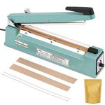 Hanchen Plastic Bag Sealer with Cutter Heat Sealer Bag Sealing Machine for Mylar Bag Kraft Paper Bag Heat Sealing Material 220V (500mm 19.6inch)