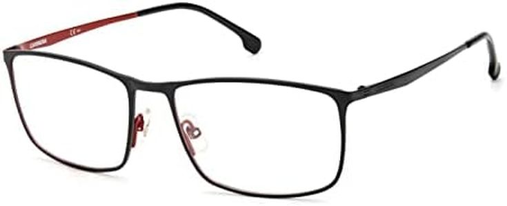 Carrera Men's 8857 Rectangular Prescription Eyewear Frames, Matte Black, 57mm, 17mm