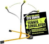 BILLIE JEAN KING'S Eye Coach Pro Tennis Simulator with Game-Changing Tennis Drills, Essential Tennis Equipment and Training Aid, Practice Tennis Drills by Yourself at Home, No Ball Pickup