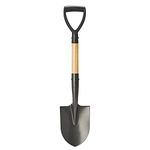 N/N Garden Shovel with D-Handle - Square Head Handle Spade and Round Point Blade for Digging Gardening Spade