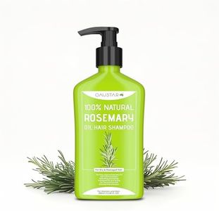 Rosemary Oil Hair Shampoo & Conditioner- 100% Natural Hair Care- Control Dandruff, Hair Loss - For Frizzy, Dry, Damaged, Thin, Fine Hairs - 380ml (Rosemary Shampoo)