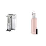 Brita Hub Instant Powerful Countertop Water Filter System, 12 Cup Water Reservoir, includes 6 Month & Brita Insulated Stainless Steel Filtering Water Bottle with Straw, BPA-Free Water bottle