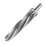 Jerax tools 1" Bridge/Construction Reamer, M2 HSS Taper Chucking Reamer Drill Bit for Steel Alloy Aluminum Metal Wood Plastic, 1/2” Shank Chuck, Spiral Flutes, to Enlarge/Align Holes