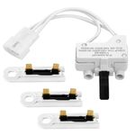 XIHIRCD 3406107 Dryer Door Switch Replacement Part Compatible with Whirlpool Kenmore Maytag to Replace 3406109 3405100 3405101 3406100 3406101, with 3pcs 3392519 Dryer Thermal Fuses for Whirlpool