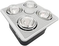 Aero Pure A716B W Quiet Bathroom Fan with Heat and Light, White