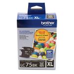 Brother LC752PKS Genuine Black Ink Cartridge,2-Pack